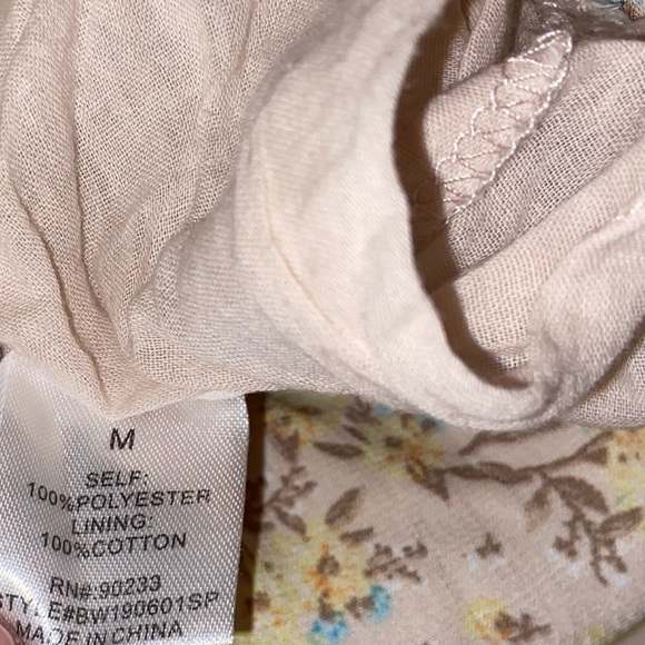 Pacsun vintage retro yellow floral skirt y2k cute bottoms coquette mini dress - Picture 11 of 11